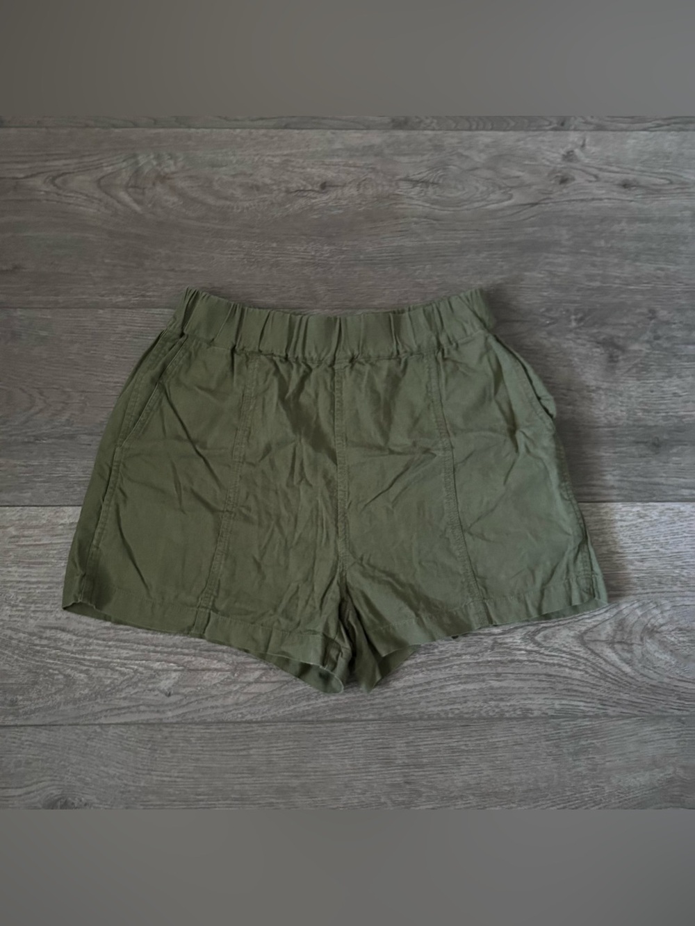 Madewell Cottage Farmhouse High Waisted Pull On Shorts Size Small